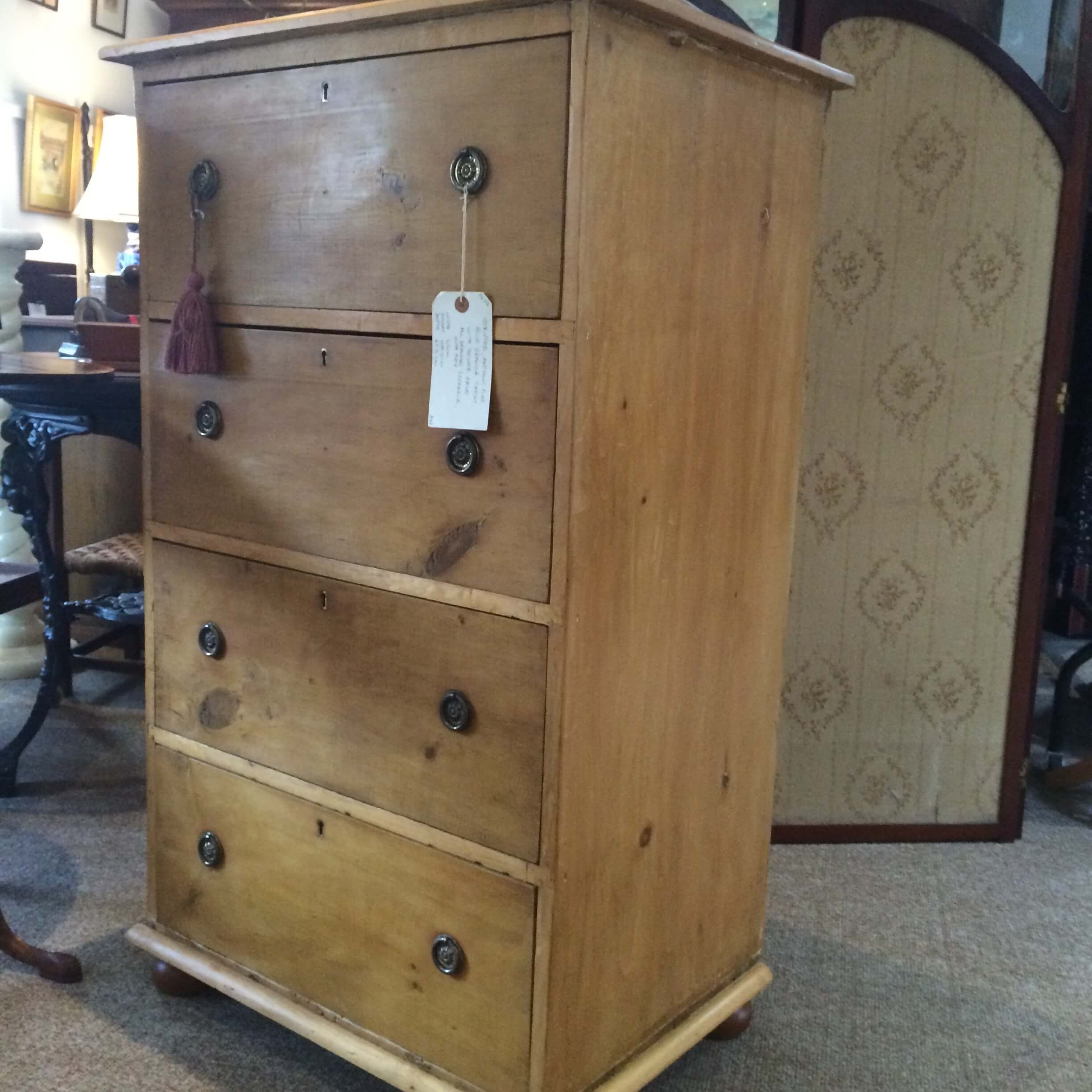 Antique-Stripped-Pine-Chest